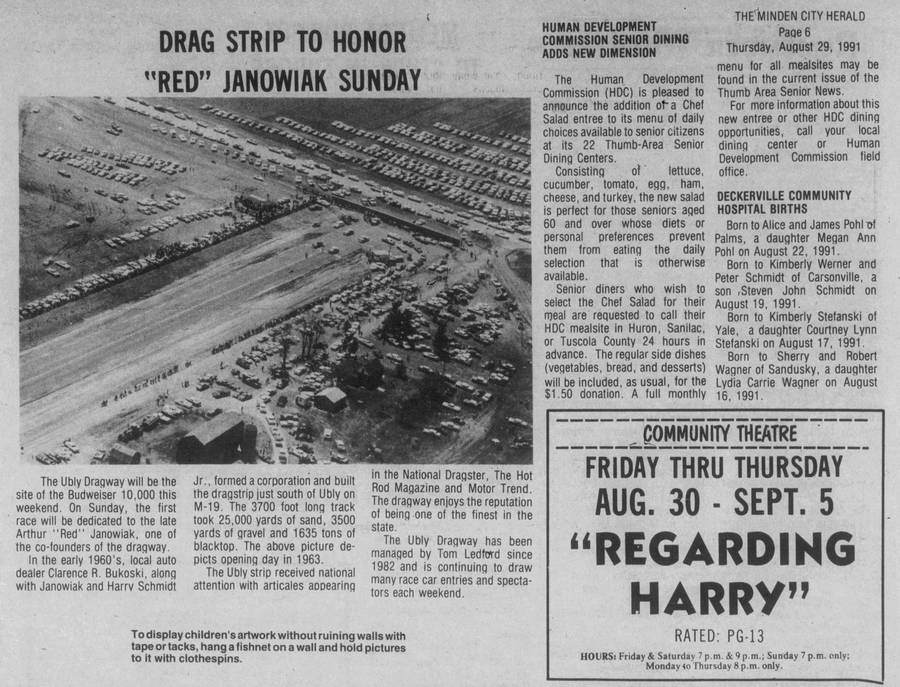 Ubly Dragway - 1991 Article Mentioning Track (newer photo)